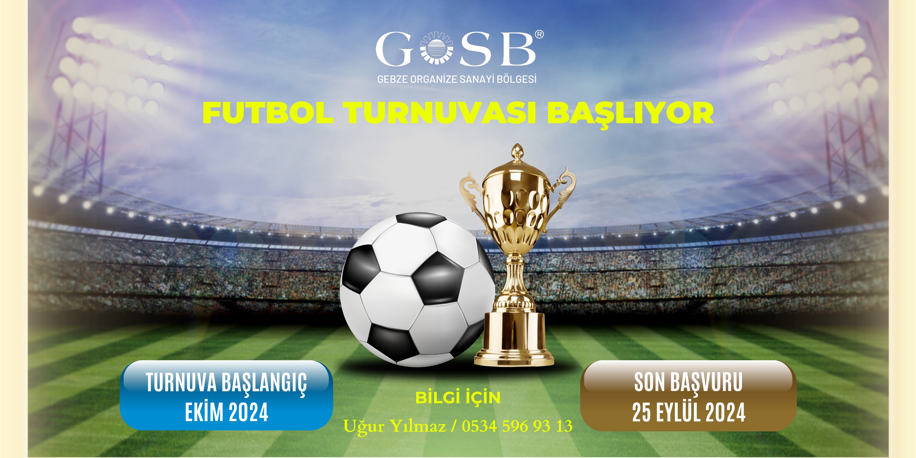 GOSB FUTBOL TURNUVASI BAŞLIYOR