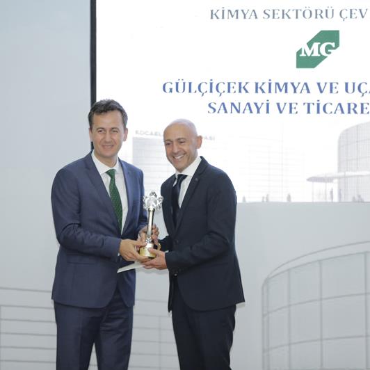 ÇEVRE ÖDÜLÜ, GOSB KATILIMCISI GÜLÇİÇEK KİMYA’NIN OLDU