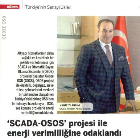 DÜNYA GAZETESİ “TÜRKİYE’NİN SANAYİ ÜSLERİ” 